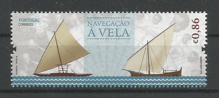 Portugal - 2018 - Navegação ? Vela - selo 0,86