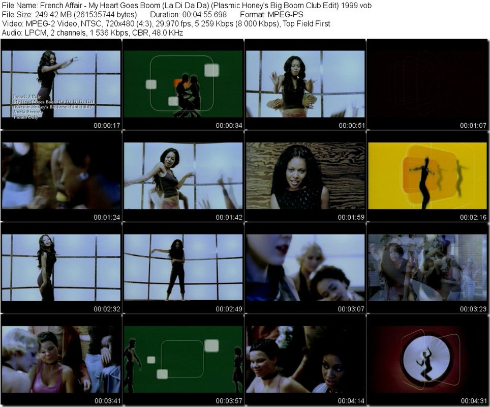 French Affair - My Heart Goes Boom (La Di Da Da) (Plasmic Honey's Big Boom Club Edit) 1999.vob_tn