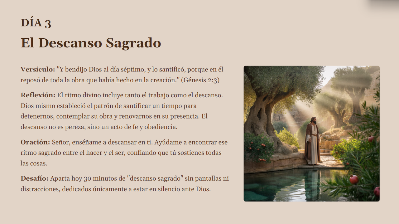 El Descanso Sagrado Devocional