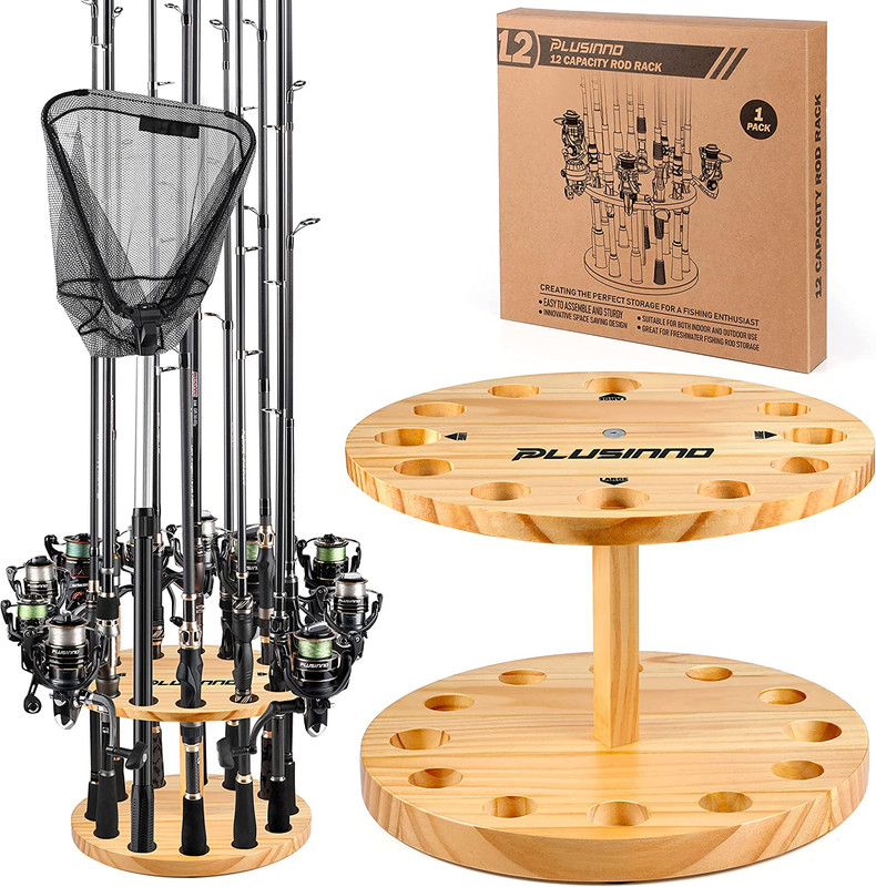 round fishing rod holder Small Black each settled into its own recessed butt well and resting with the upper rod section safely secured Fishing Rod Holder V12 PLUSINNO