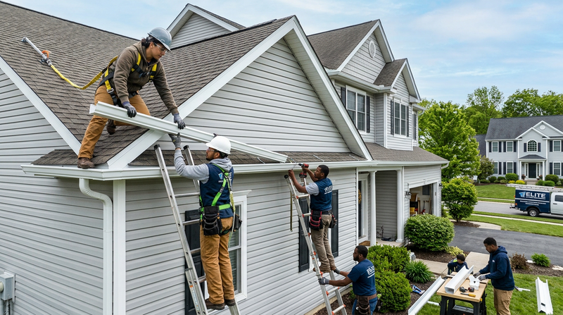 Seamless gutter installation and replacement — Long Island foundation protection