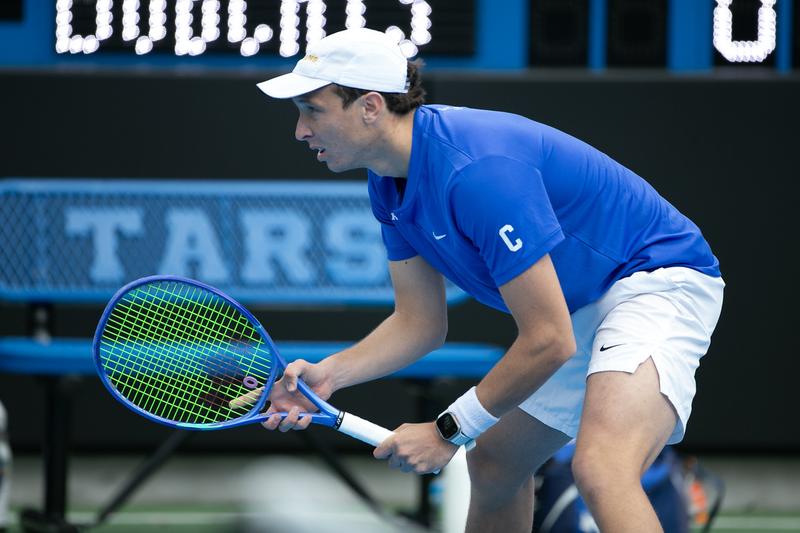 Nico De Giacomo on the tennis court