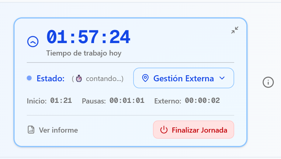 Gestión de tiempo externo