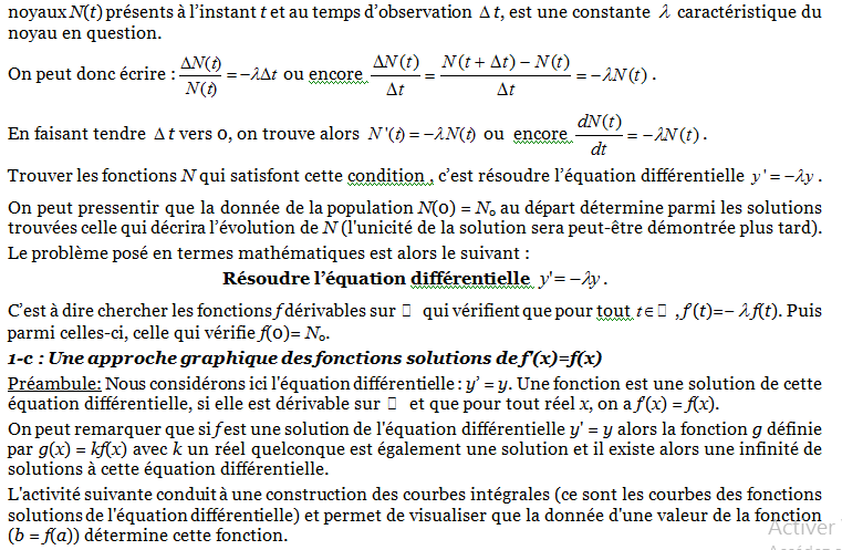 Cours mathématiques