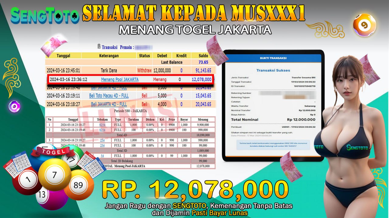 BUKTI PEMBAYARAN TOGEL JAKARTA