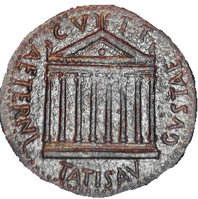 Glosario de monedas romanas. TEMPLO DE AUGUSTO. 7