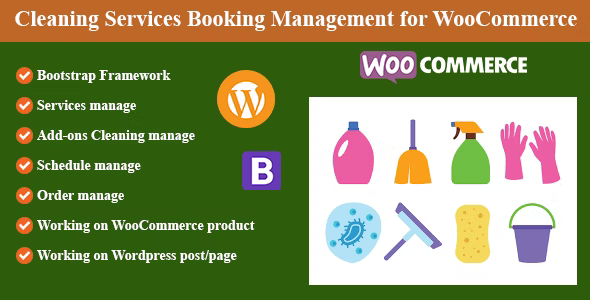 Cleaning Services Booking Management For WordPress And WooCommerce