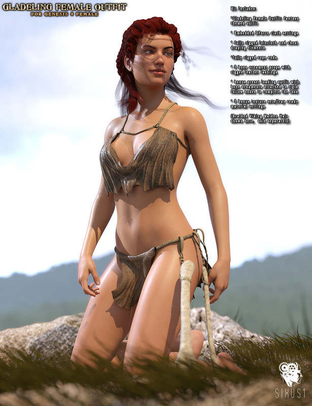 Gladeling Female Outfit for G8F Gladeling Female Outfit for G8F