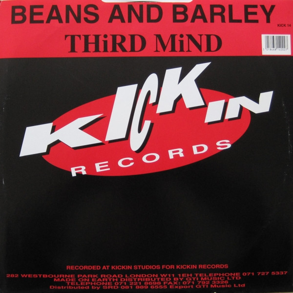 02/01/2023 - Third Mind - 1992 - Beans And Barley (Vinyl -12, 45 RPM)(Kickin Records – KICK 14)  1992 R-65507-1283535483