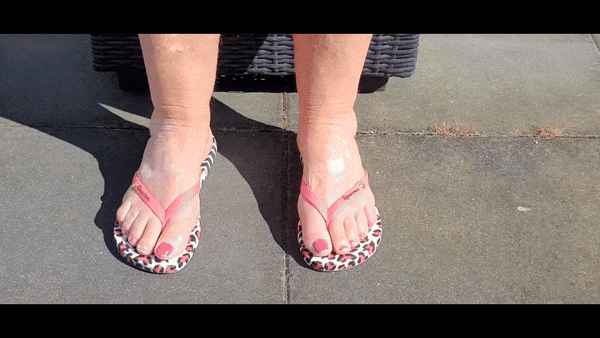 Flip flops close up
