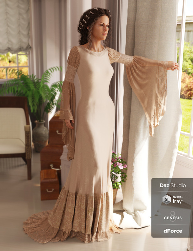 dForce Rochelle Gown for Genesis 8 Female(s) dForce Rochelle Gown for Genesis 8 Female(s)