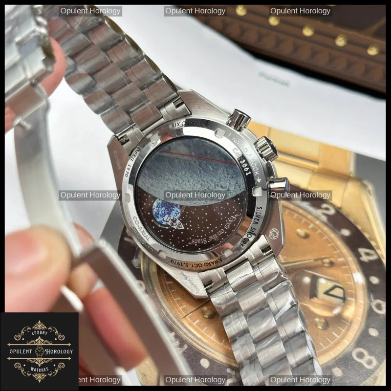 Omega Speedmaster Silver Snoopy 50th Anniversary 42mm Chronograph - Super Clone