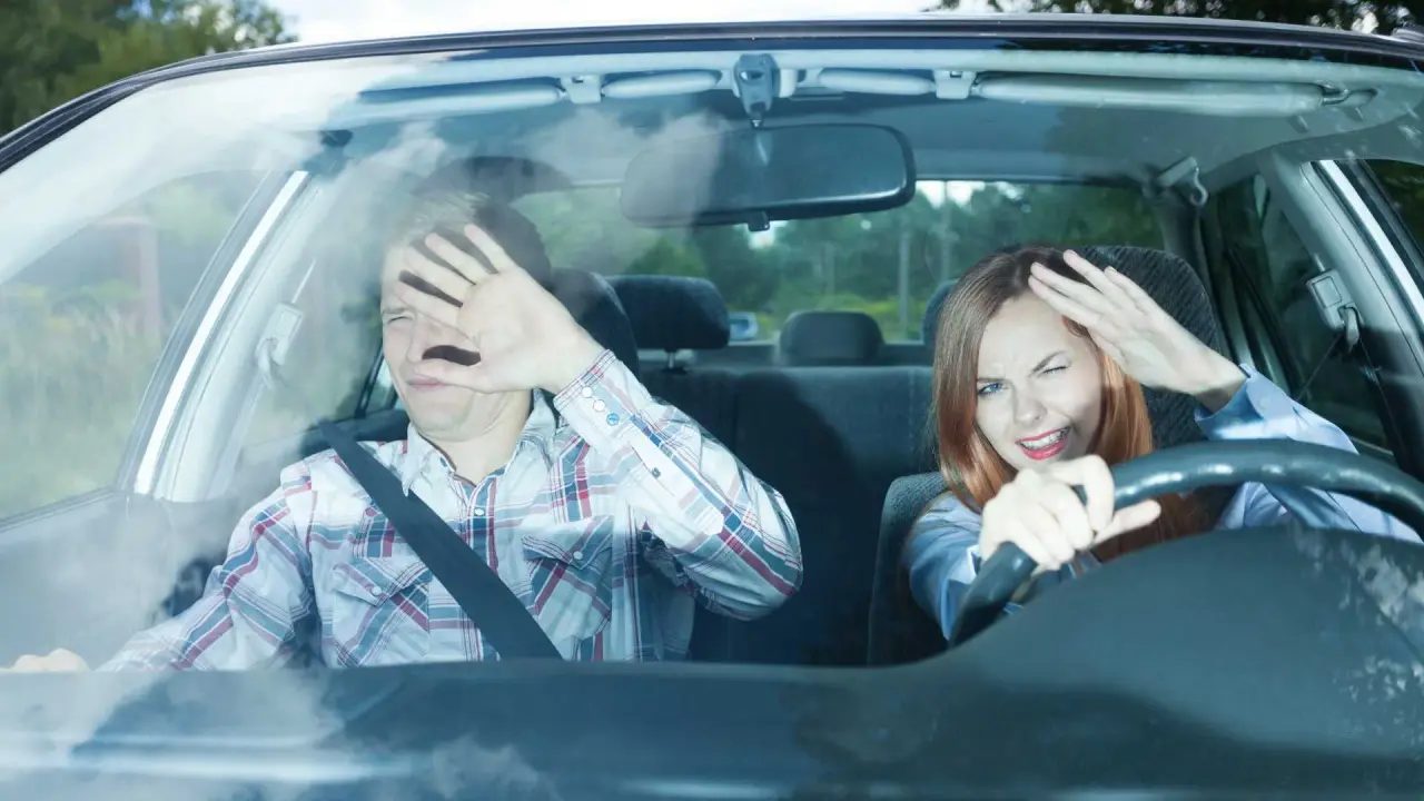 couple-in-car-blinded-by-high-beam-lights