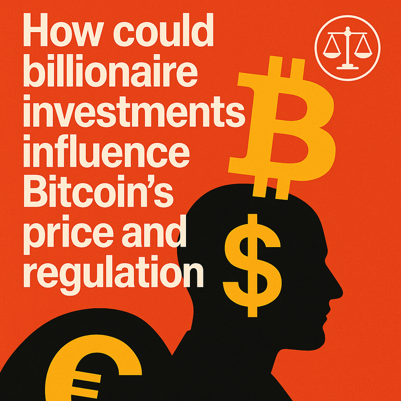 How could billionaire investments influence Bitcoin's price and regulation