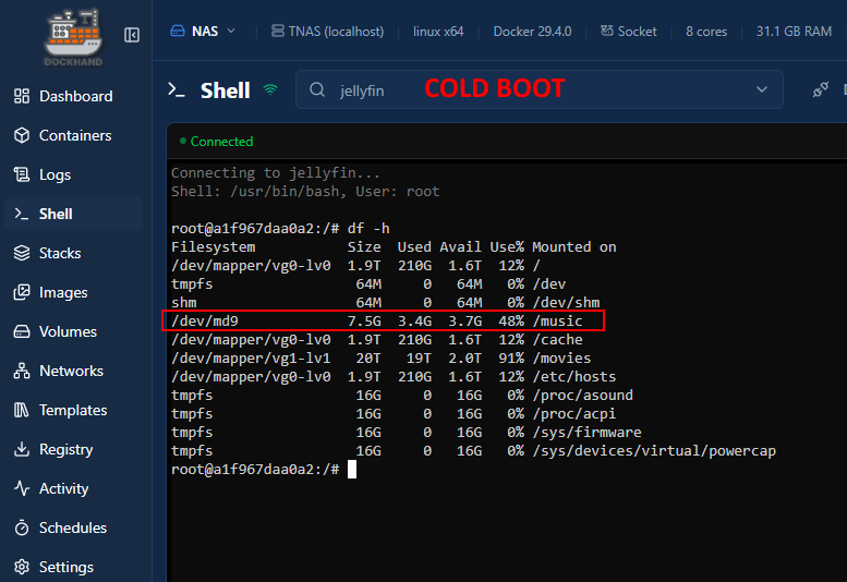 jellyfin cold boot