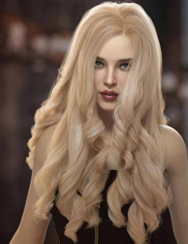 Oneida Hair for Genesis 3, 8, and 8.1 Females