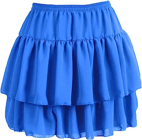 Women's Flared Short Skirts Basic Versatile Pleated Mini Skater Elastic Skirts - Picture 28 of 47