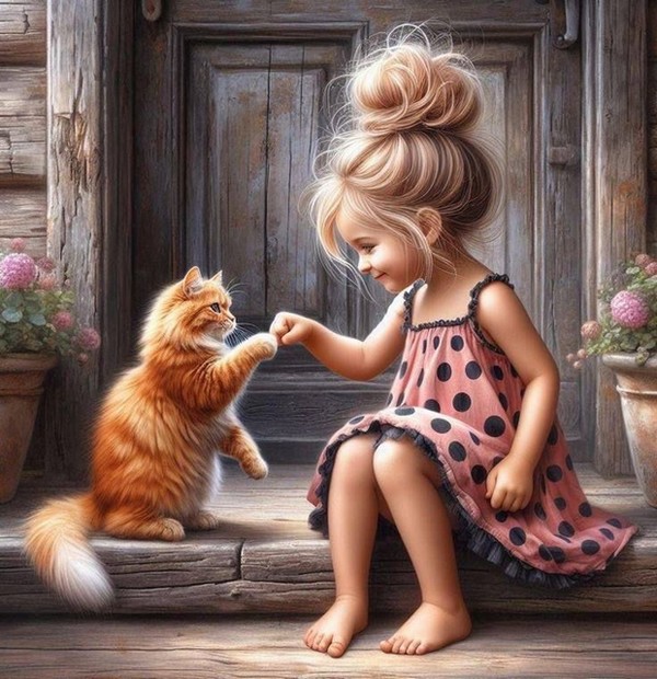 57-enfant-chat