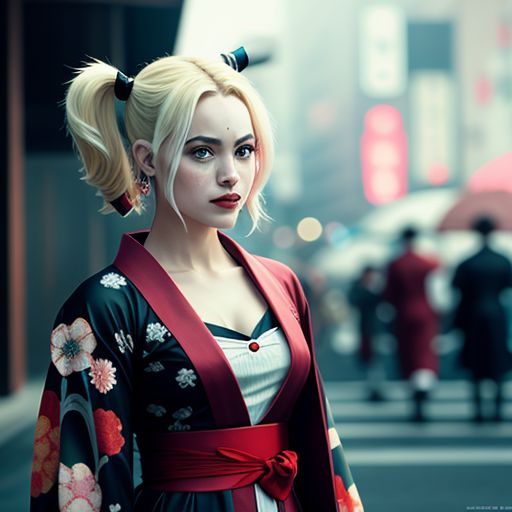 Harley-Quinn-wearing-a-kimono-44