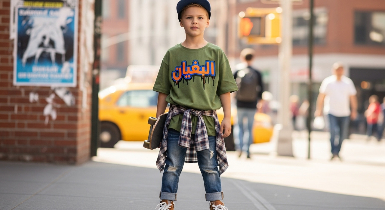 Arabic Print Hoodie – Maktab 2