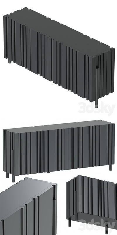 Laurameroni bamboo lounge sideboard Credenza