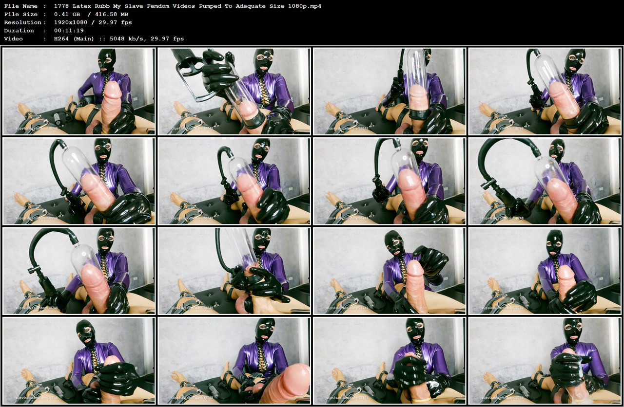 1778 Latex Rubb My Slave Femdom Videos Pumped To Adequate Size 1080p mp4