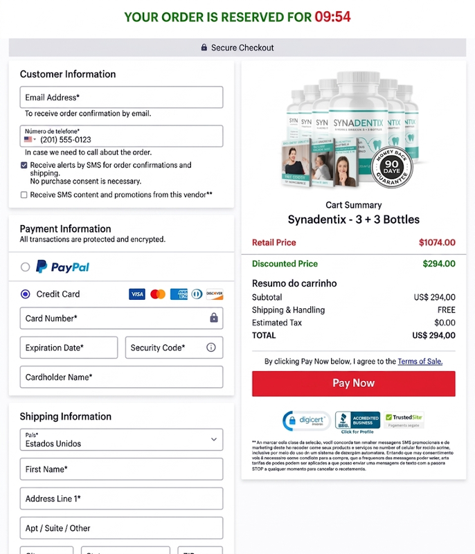SYNADENTIX official checkout and purchase guide