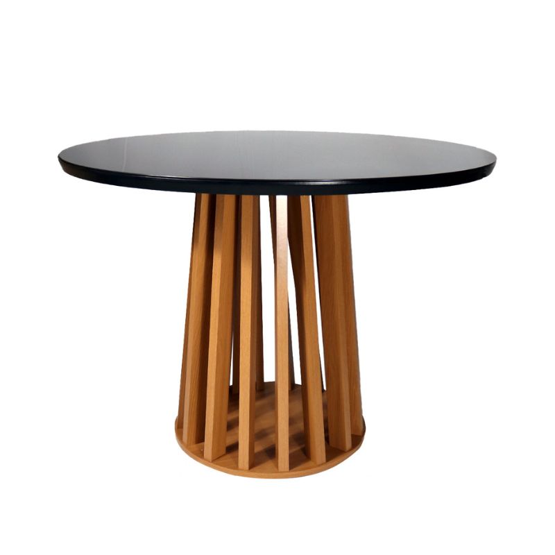 Mesa Lavanda Redonda 105 cm Negra