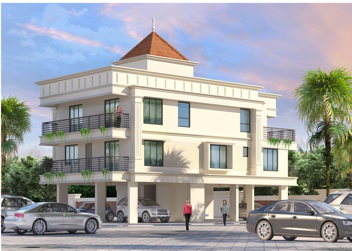 Modern building by Navkar Group