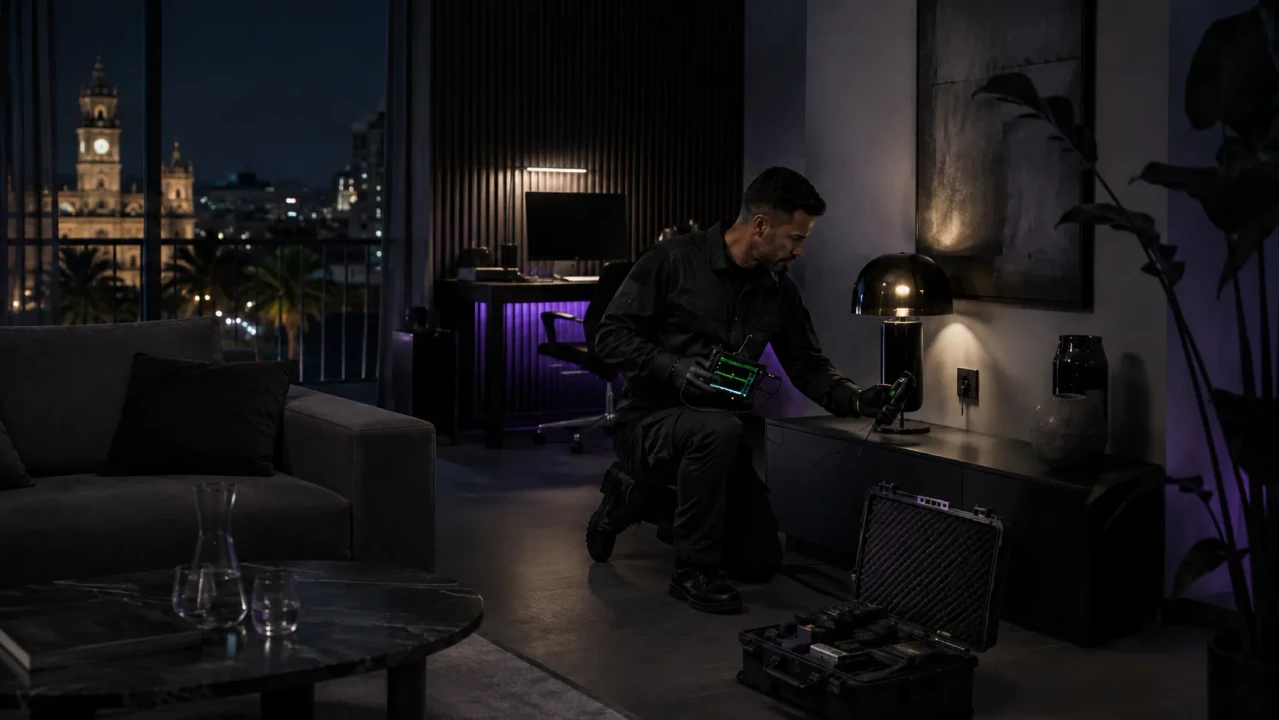 Inspección técnica nocturna en apartamento de Valencia