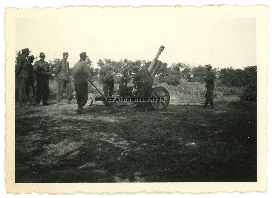 Orig. Foto Gebirgsjäger mit Gebirgshaubitze Geschütz in Karpathen Rumänien 1944 (4)