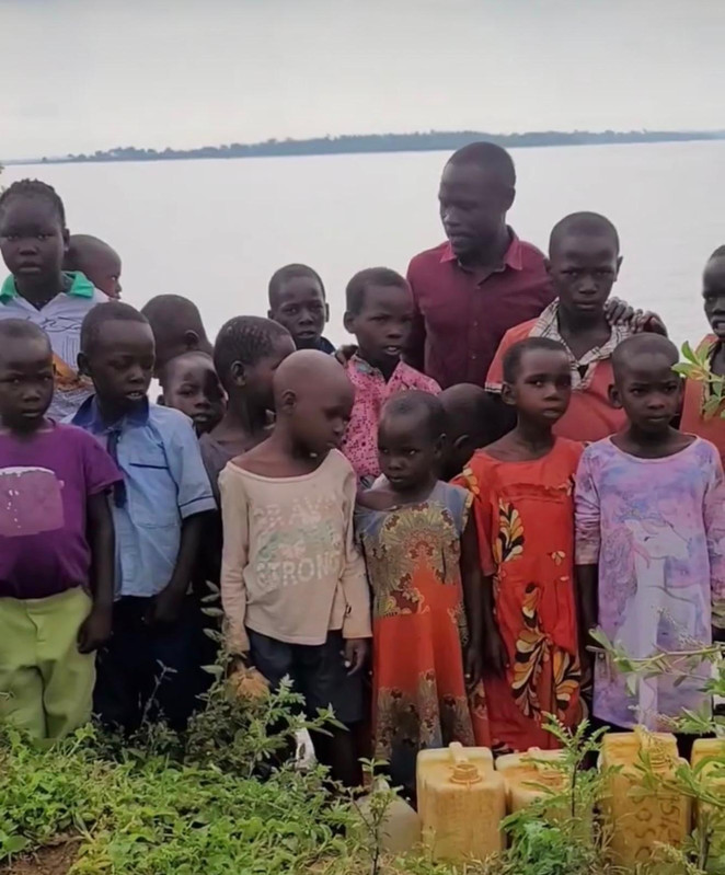 Community collecting water