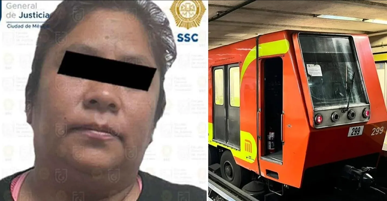 Metro CDMX bajo ataque, capturan a mujer lanzando objeto a las vías