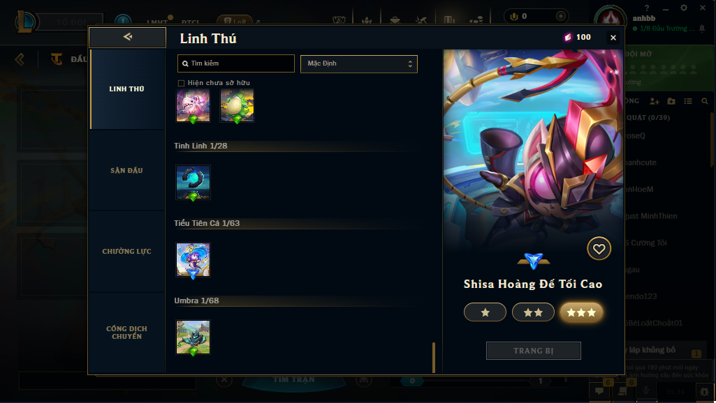 Acc DTCL # - Không Khung