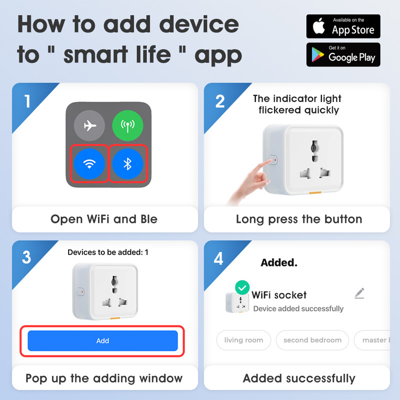 Tuya Smart Universal WiFi Plug Socket 16A with Power Monitoring | Smart Life App, Timer, Remote & Voice Control thumbnail 3 - Smart Dream Home Lanka