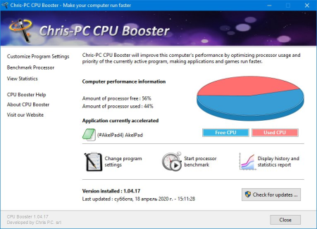 Chris-PC CPU Booster 1.24.09