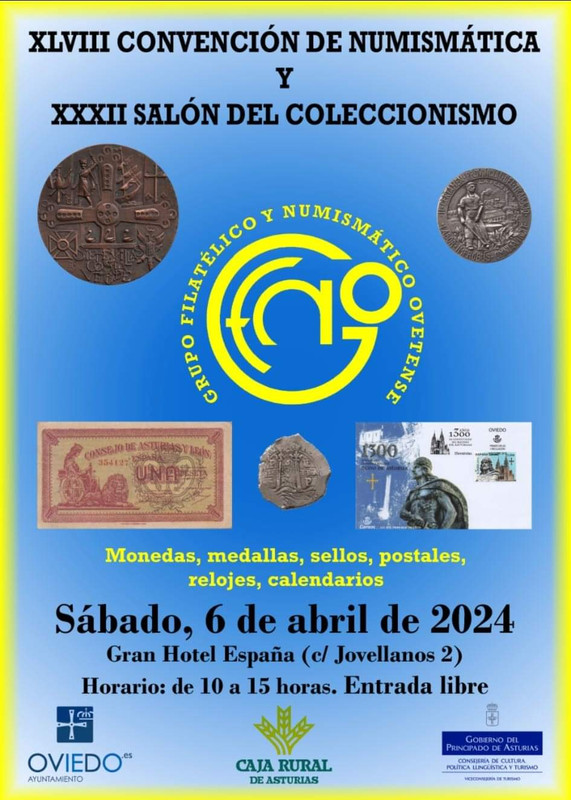 Convención numismática en Oviedo. Sábado 6 de Abril de 2024 Convenci-n-Oviedo-2024