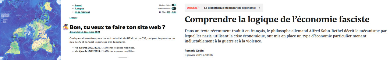 les liens intéressants du mois