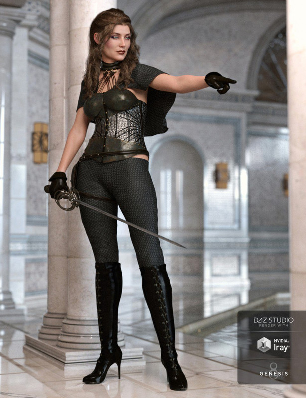 Blackdawn Outfit for Genesis 8 Female(s) Blackdawn Outfit for Genesis 8 Female(s)