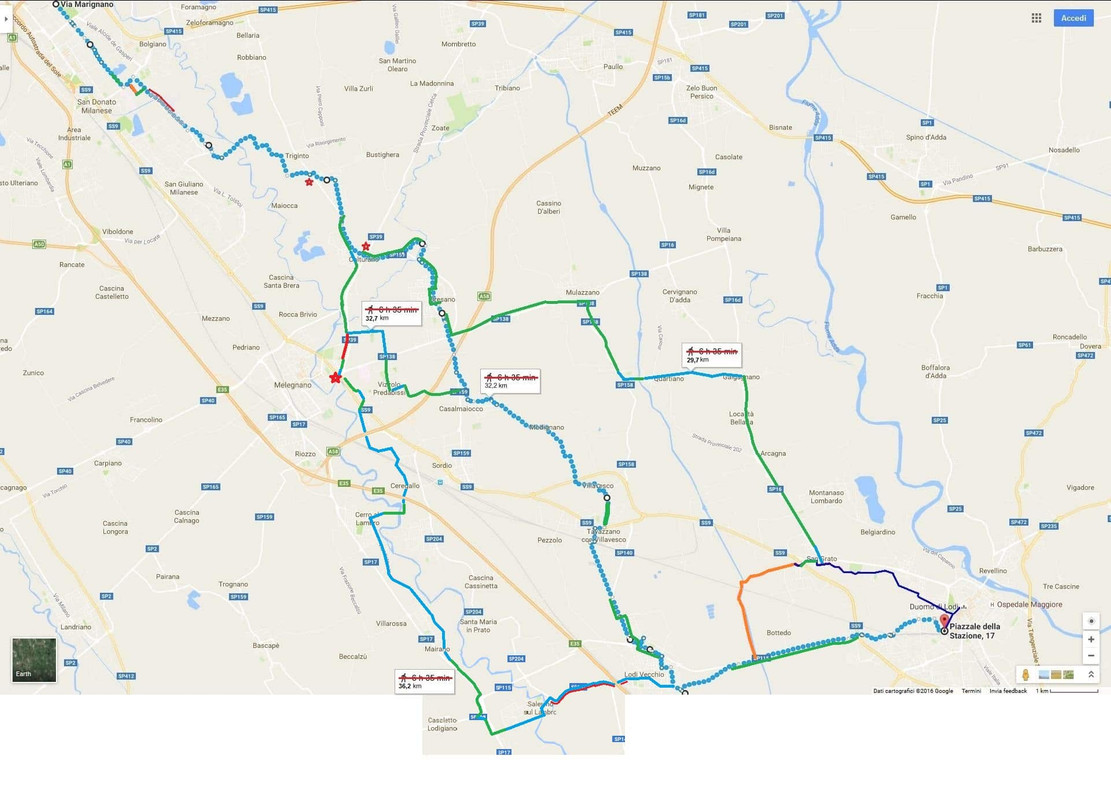 M3-Lodi FS cartina con più varianti