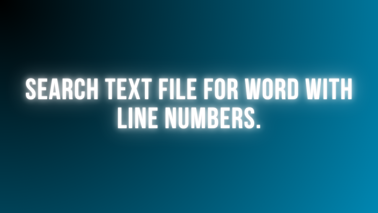 Search for a Word in a Text File Using PHP