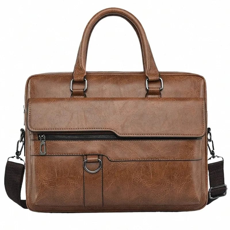 Amsburg Laptop Leather Bag(Chocolate )