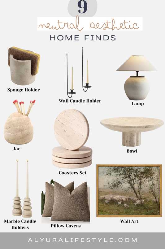 Neutral Aesthetic Home Finds | Minimal Decor from Amazon