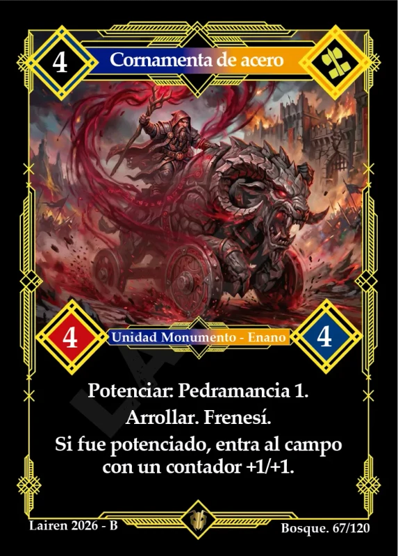 CORNAMENTA DE ACERO