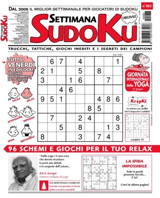 Settimana Sudoku N.983 - 14 Giugno 2024