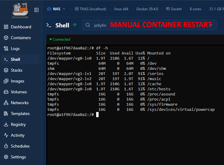 jellyfin manual reboot