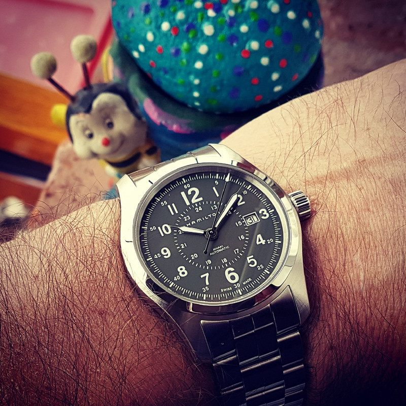 Hamilton Khaki Field Auto 42mm 100M Green Dial Cal. H10 Ref. H70605163 (1)