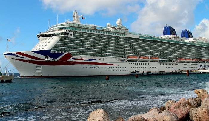 Britannia, kapal pesiar milik perusahan P&O Cruises.