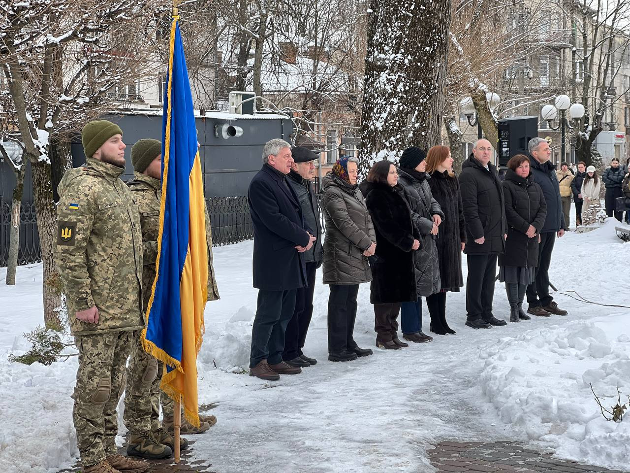 КНУВС вшанував полеглих героїв: відкриття меморіальних дошок випускникам Климовичу, Сенюку, Денису