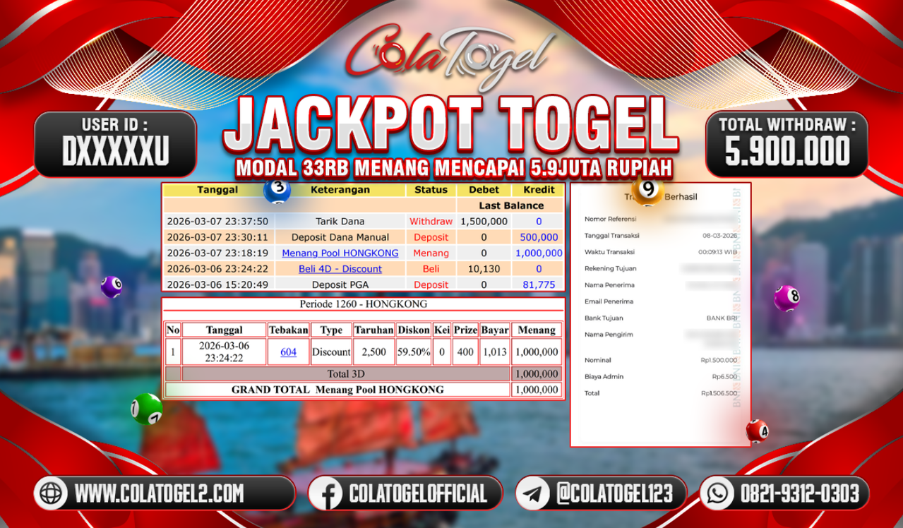 JACKPOT HONGKONG LOTTO!!